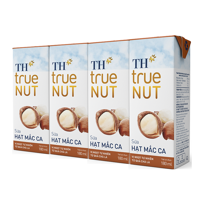  Sữa Hạt Macca TH true NUT (180 ml x 4 hộp) 