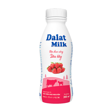  Sữa chua uống dâu tây Dalatmilk 200 ml 
