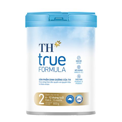  Sản phẩm dinh dưỡng công thức cho trẻ từ 6 đến 12 tháng tuổi TH True Formula 2 800g 