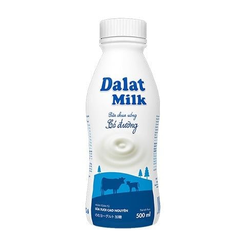  Sữa chua uống có đường Dalatmilk 500 ml 