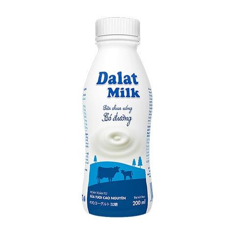  Sữa chua uống có đường Dalatmilk 200 ml (SGN) 