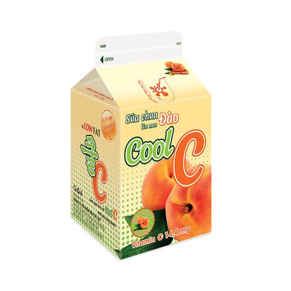  Thức Uống Sữa Chua Lên Men Đào Cool C 180ml (HAN) 