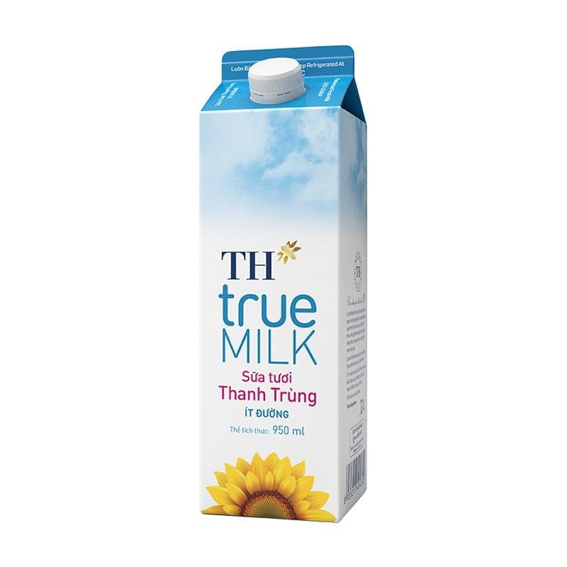  Sữa Tươi Sạch Thanh Trùng  Ít Đường TH TRUE MILK 950 ML 