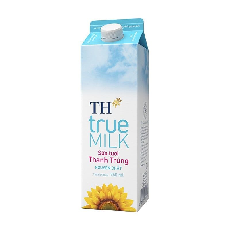  Sữa Tươi Sạch Thanh Trùng  Nguyên Chất TH TRUE MILK 950 ML 