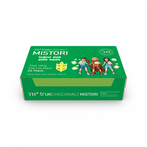  Thùng 48 Hộp Thức Uống Sữa Lúa Mạch Có Thạch TH true CHOCOMALT MISTORI 180 ml 