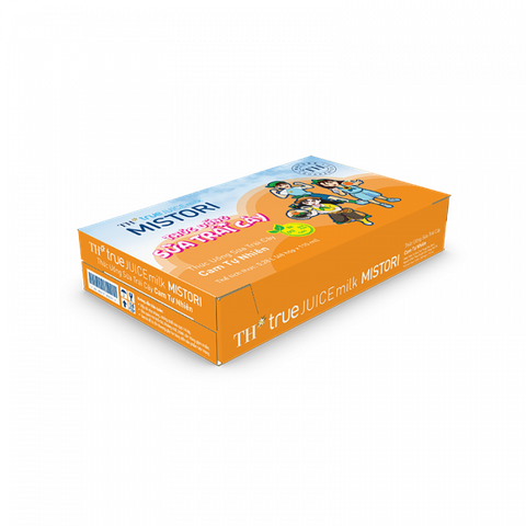  Thùng 48 Hộp Thức Uống Sữa Trái Cây Cam Tự Nhiên TH true JUICE milk MISTORI 110 ml 