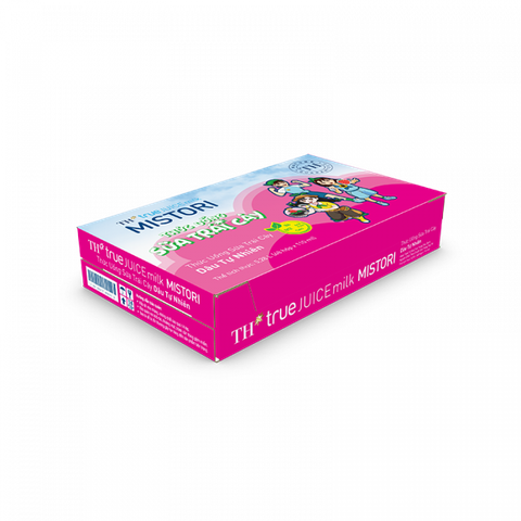  Thùng 48 Hộp Thức Uống Sữa Trái Cây Dâu Tự Nhiên TH true JUICE milk MISTORI 110 ml 