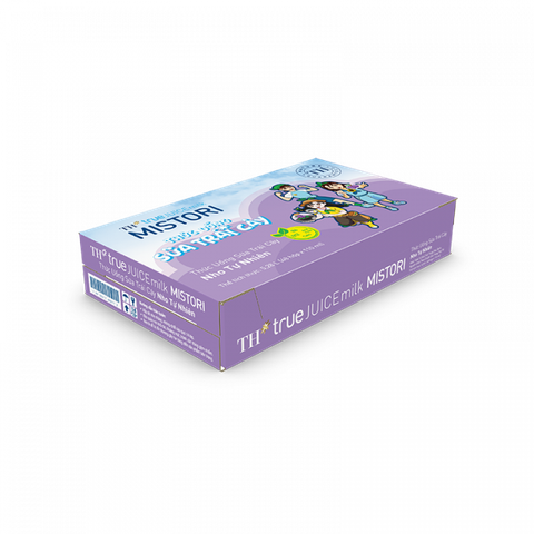  Thùng 48 Hộp Thức Uống Sữa Trái Cây Nho Tự Nhiên TH true JUICE milk MISTORI 110 ml 