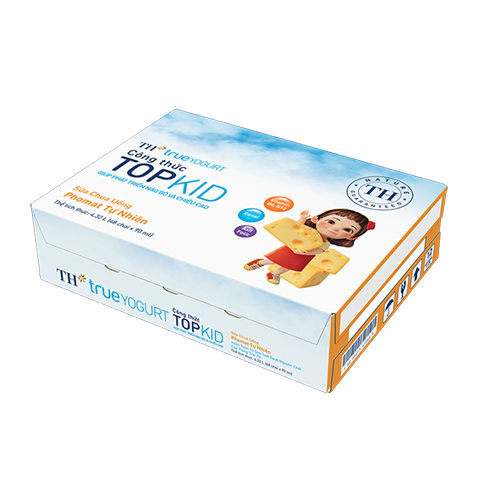  Thùng sữa chua uống phomat tự nhiên TOPKID 90 ml x 48 chai 