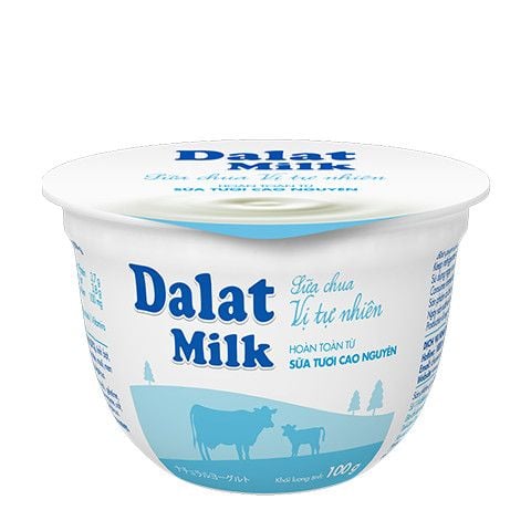  Thùng sữa chua ăn vị tự nhiên Dalatmilk 100g x 40 hũ 