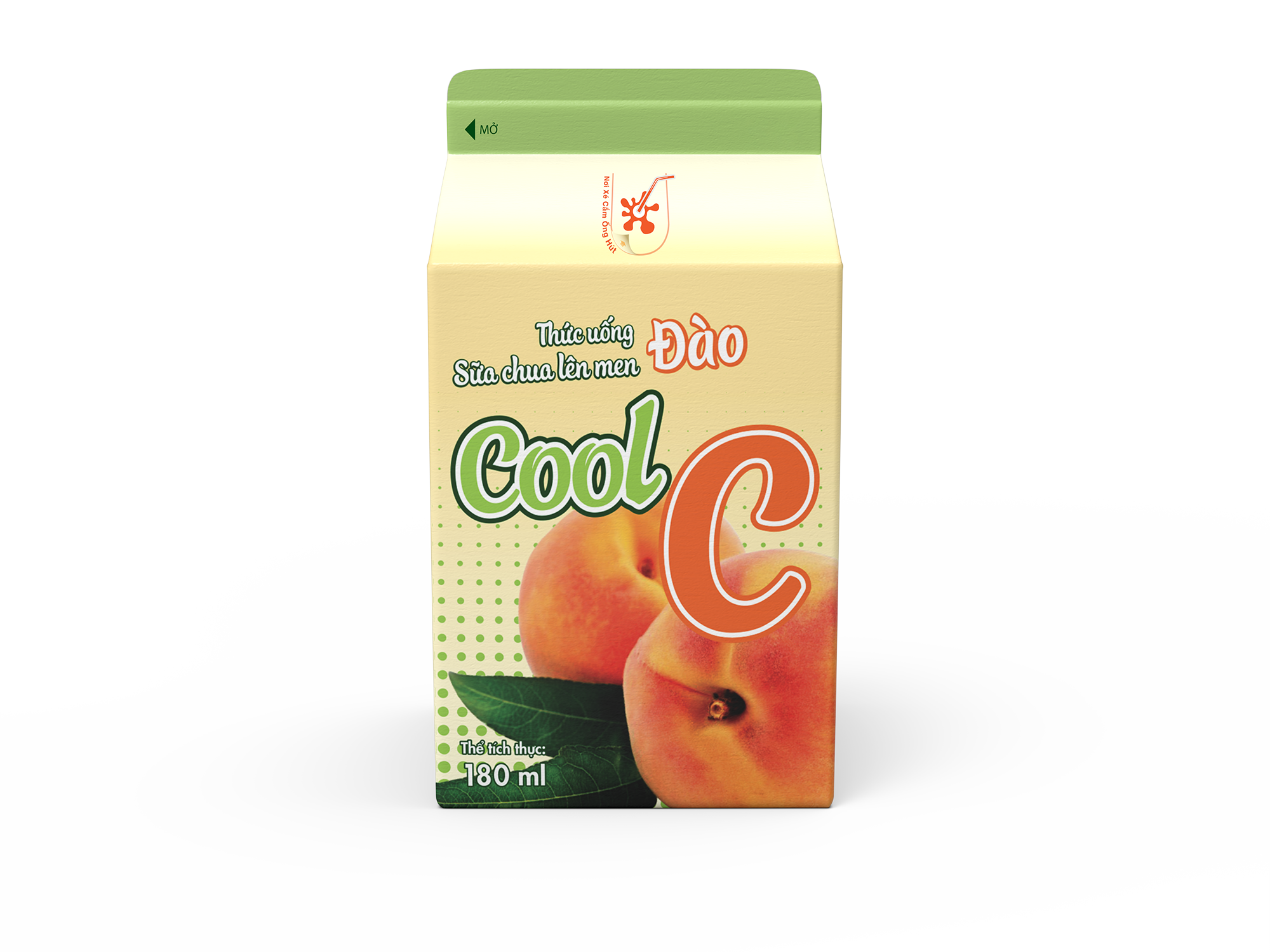  Thức Uống Sữa Chua Lên Men Đào Cool C 180ml (HAN) 
