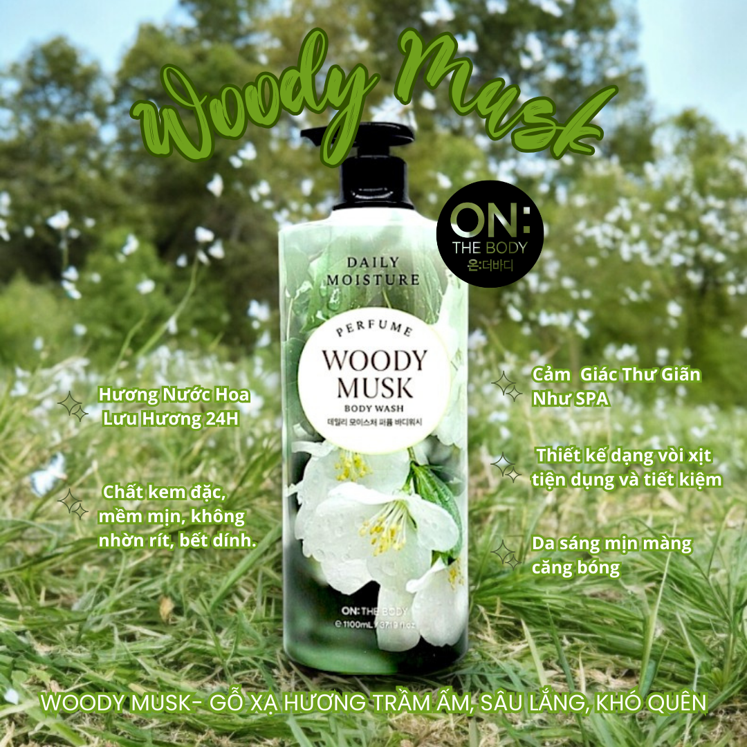 Sữa tắm hương nước hoa 24h ON:THE BODY DAILY MOISTURE PERFUME body