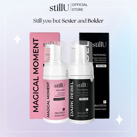 Combo dung dịch vệ sinh tạo bọt nam nữ, dung dịch vệ sinh nam nữ Dark Rebel 100ml & Magical Moment 100ml