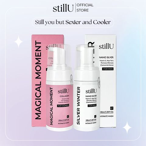 Combo dung dịch vệ sinh tạo bọt nam nữ, dung dịch vệ sinh nam nữ Silver Winter 100ml & Magical Moment 100ml