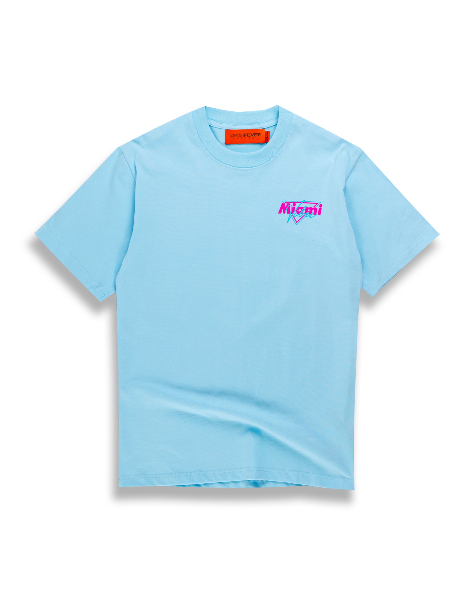 EMBROIDERED MIAMI VIBES TSHIRT / BLUE IRON FEVER VIETNAM
