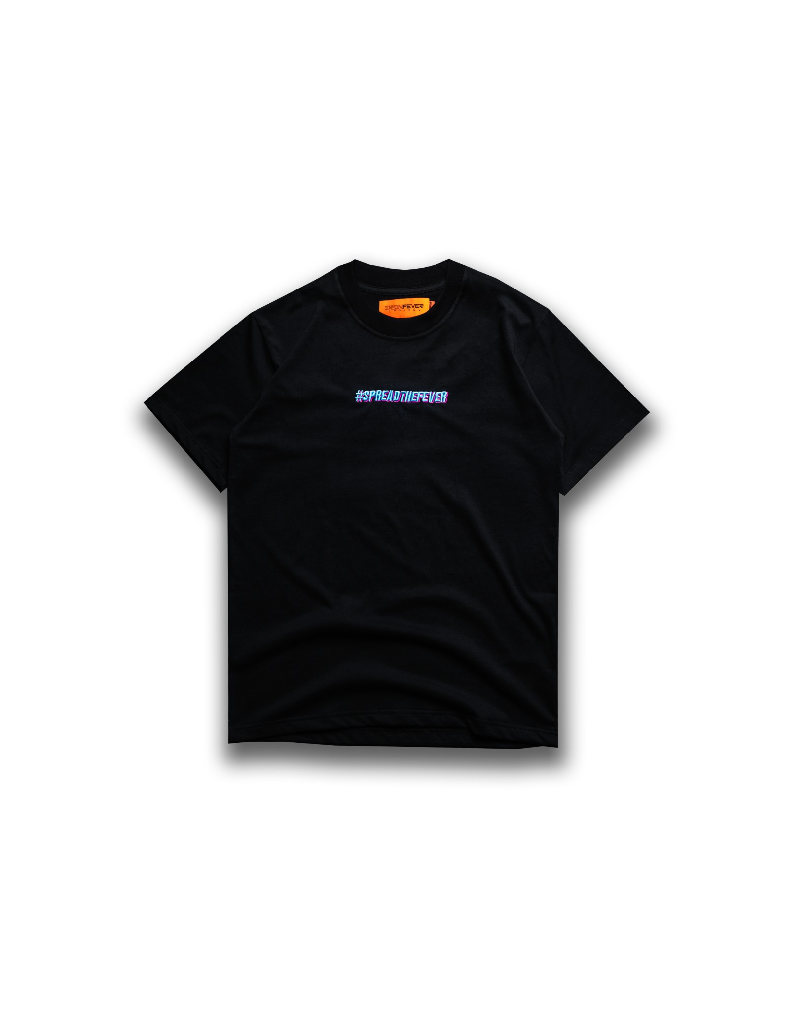 EMBROIDERED MIAMI VIBES TSHIRT / BLACK BLUE DOMINANT IRON FEVER VIETNAM