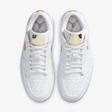 Giày Nike Air Jordan 1 Low White Metallic Gold (W) CZ4776-100