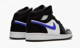 Giày Nike Air Jordan 1 Mid Black Racer Blue White (GS) 554725-084