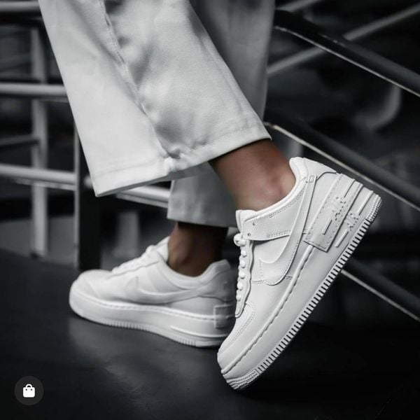 Giày Nike Air Force 1 Shadow Triple White (W) CI0919-100