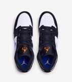 Giày Nike Air Jordan 1 Mid Black Racer Blue White (GS) 554725-084