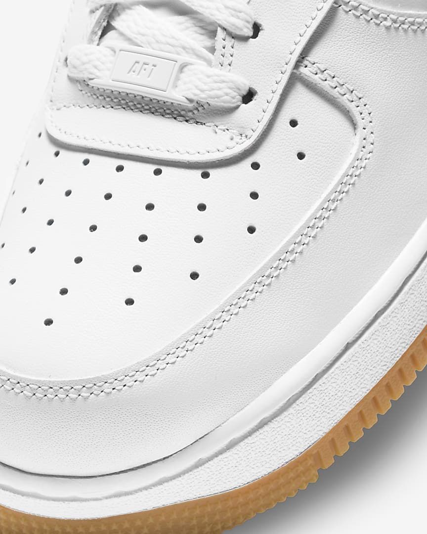 nike air force one white gum