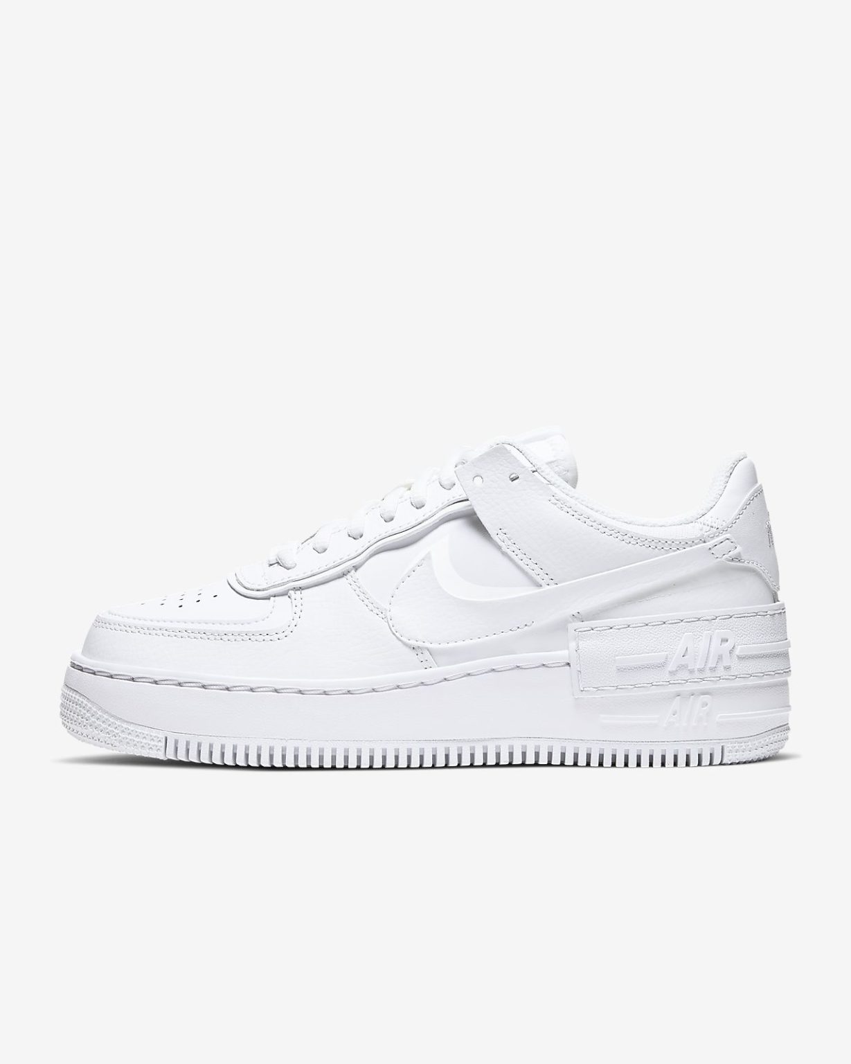 shadow air force 1 all white