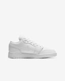 Giày Nike Air Jordan 1 Low GS Triple White 553560-130