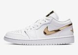 Giày Nike Air Jordan 1 Low White Metallic Gold (W) CZ4776-100