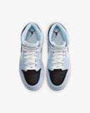 Giày Nike Air Jordan 1 Mid Ice Blue GS 555112-401