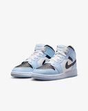 Giày Nike Air Jordan 1 Mid Ice Blue GS 555112-401