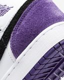 Giày Nike Air Jordan 1 Mid SE Purple (GS) BQ6931-105