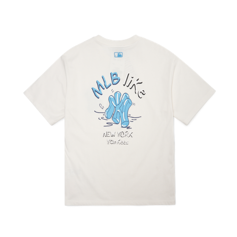 Áo MLB Like Back Logo Overfit New York Yankees 3ATSL1023-50IVS