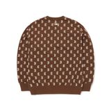 Áo MLB Monogram Overfit Sweatshirt Boston Red Sox 3AMTM0224-43BRD