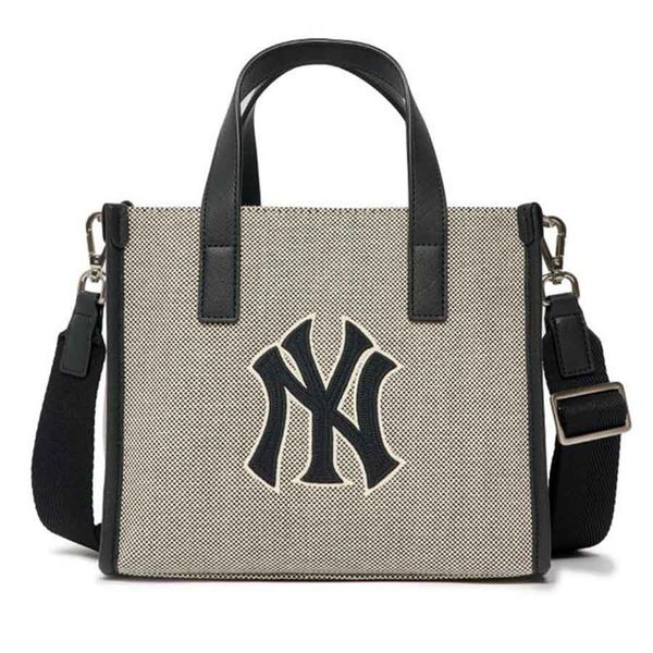 Túi MLB Basic Big Logo Canvas Small Tote Bag New York Yankees 3AORS062N-50BKS