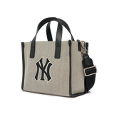 Túi MLB Basic Big Logo Canvas Small Tote Bag New York Yankees 3AORS062N-50BKS