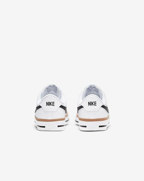 Giày Nike Court Legacy GS White Black Desert Ochre DA5380-102