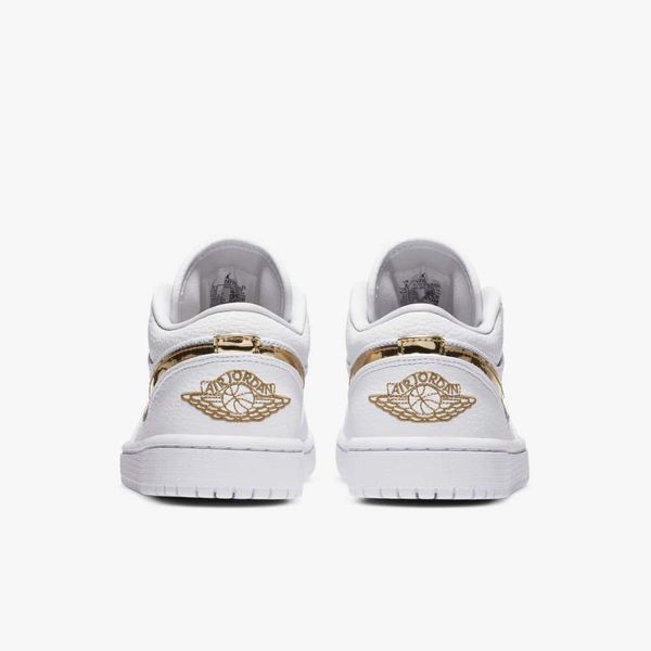 Giày Nike Air Jordan 1 Low White Metallic Gold (W) CZ4776-100
