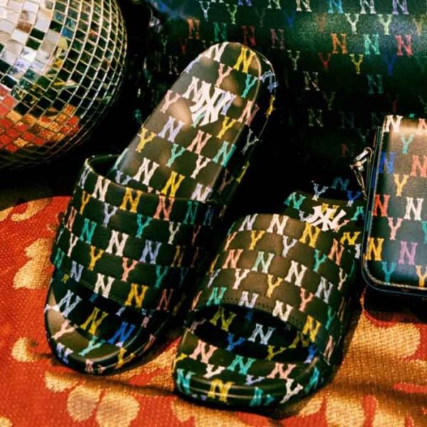 Dép MLB New Mound Monogram New York Yankees 32SHHM11-50L