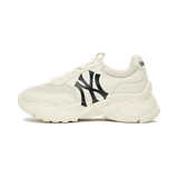 Giày MLB Big Ball Chunky Mesh New York Yankees Cream 3ASHCE12N-50CRS