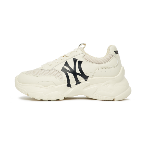 Giày MLB Big Ball Chunky Mesh New York Yankees Cream 3ASHCE12N-50CRS