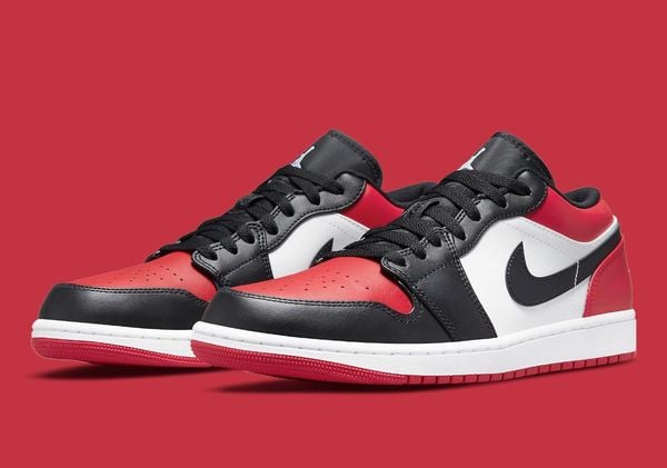 Giày Nike Air Jordan 1 Low Bred Toe 553558-612