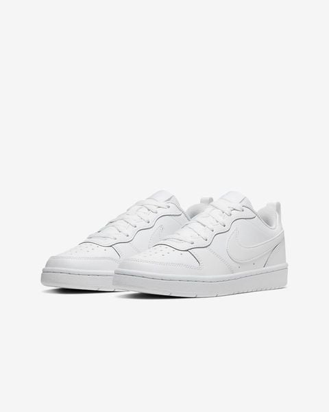 Giày Nike Court Borough Low 2 GS Triple White BQ5448-100