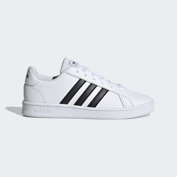 Giày Adidas Grand Court K White/Black EF0103