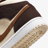 Giày Nike Air Jordan 1 Mid Cream/Dark Chocolate DO6699-200