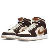 Giày Nike Air Jordan 1 Mid Cream/Dark Chocolate DO6699-200