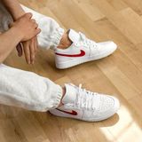 Giày Nike Jordan 1 Low White University Red AO9944-161