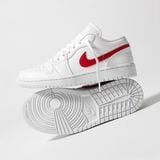 Giày Nike Jordan 1 Low White University Red AO9944-161