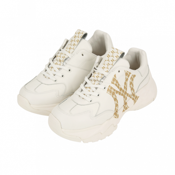 Giày MLB Bigball Chunky Monogram LT New York Yankees 3ASHCM01N-50IVS