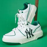 Giày MLB Chunky Liner New York Yankees White Green 3ASXCA12N-50GNS