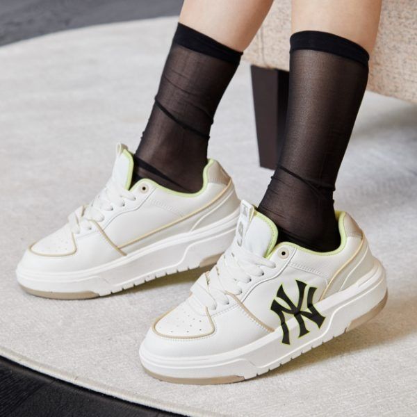 Giày MLB Chunky Liner White Brown 3ASXCA12N-50BGS